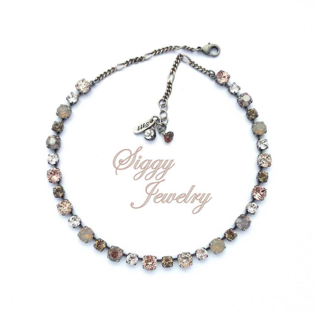 Swarovski Crystal Barely There Neutral Necklace